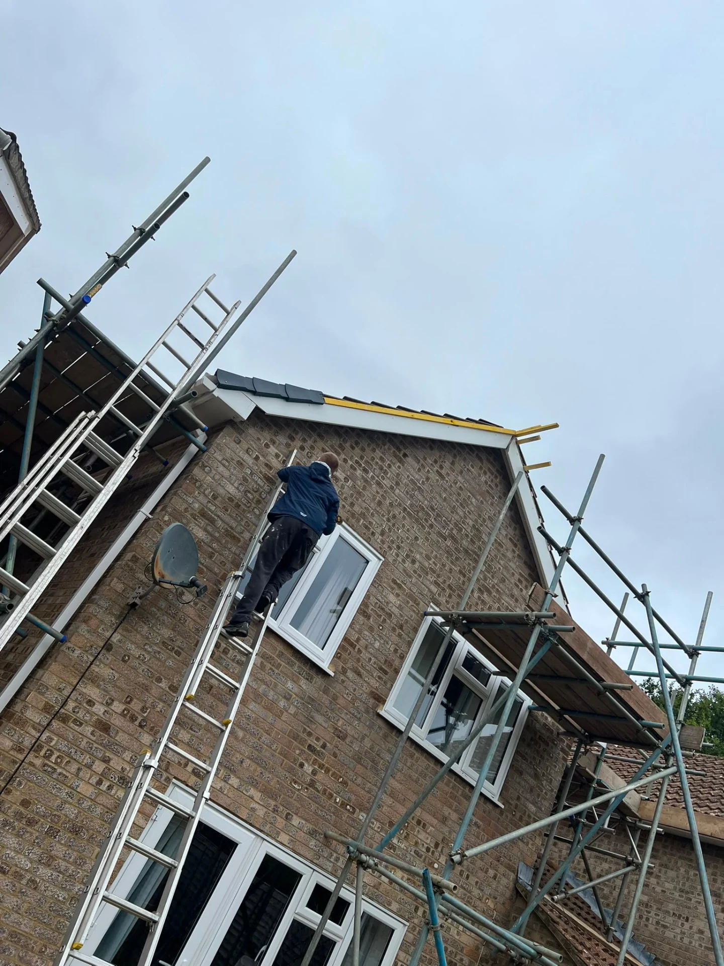 Dry verge system installation in progress by Legacy Roofing, Berkshire roofer