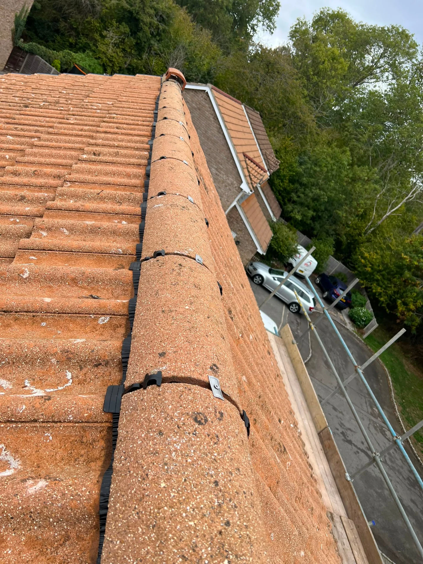 Dry ridge system installation completed by Legacy Roofing, Berkshire roofer