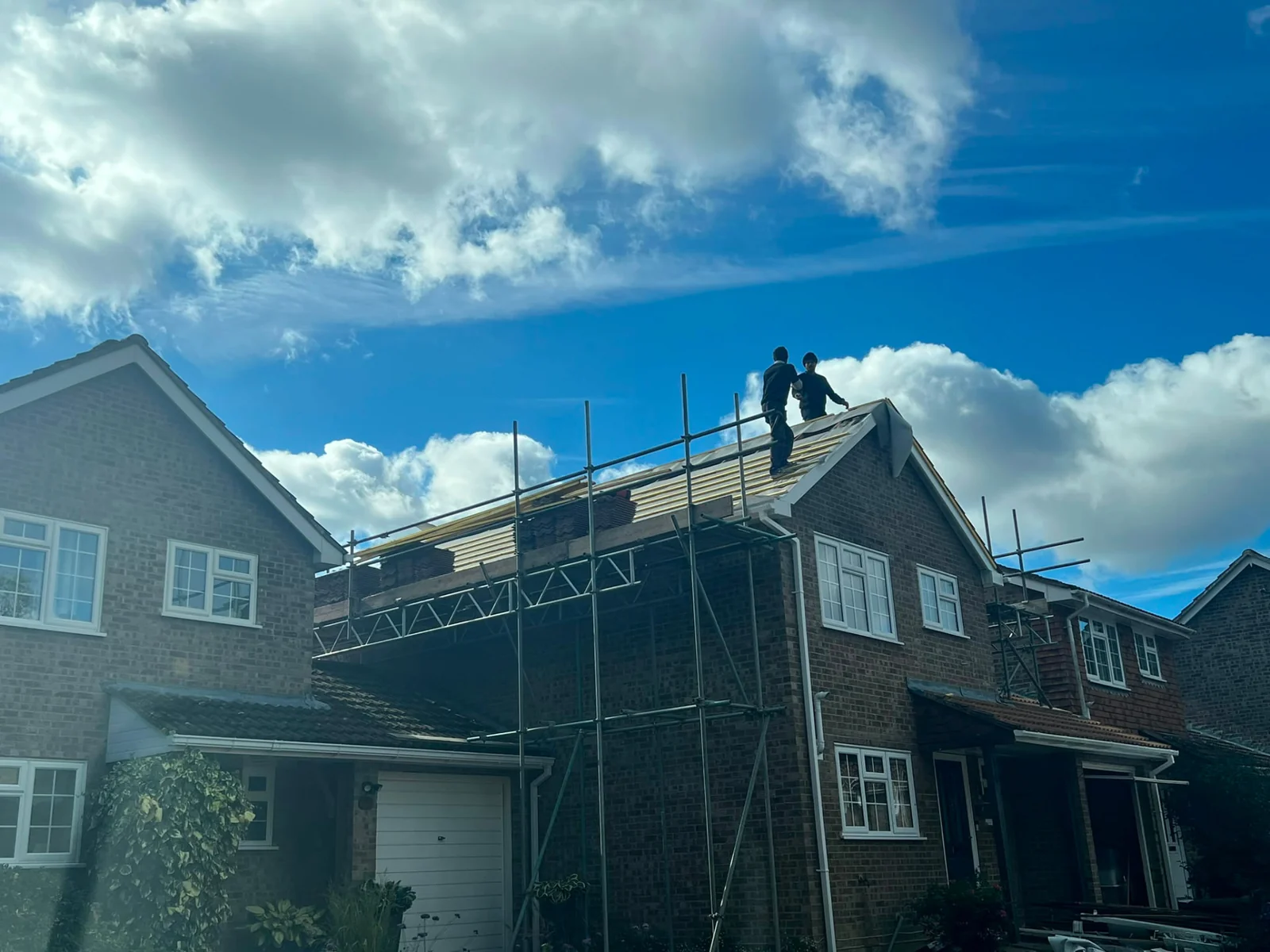 New roof installation in progress by Legacy Roofing, Berkshire roofer