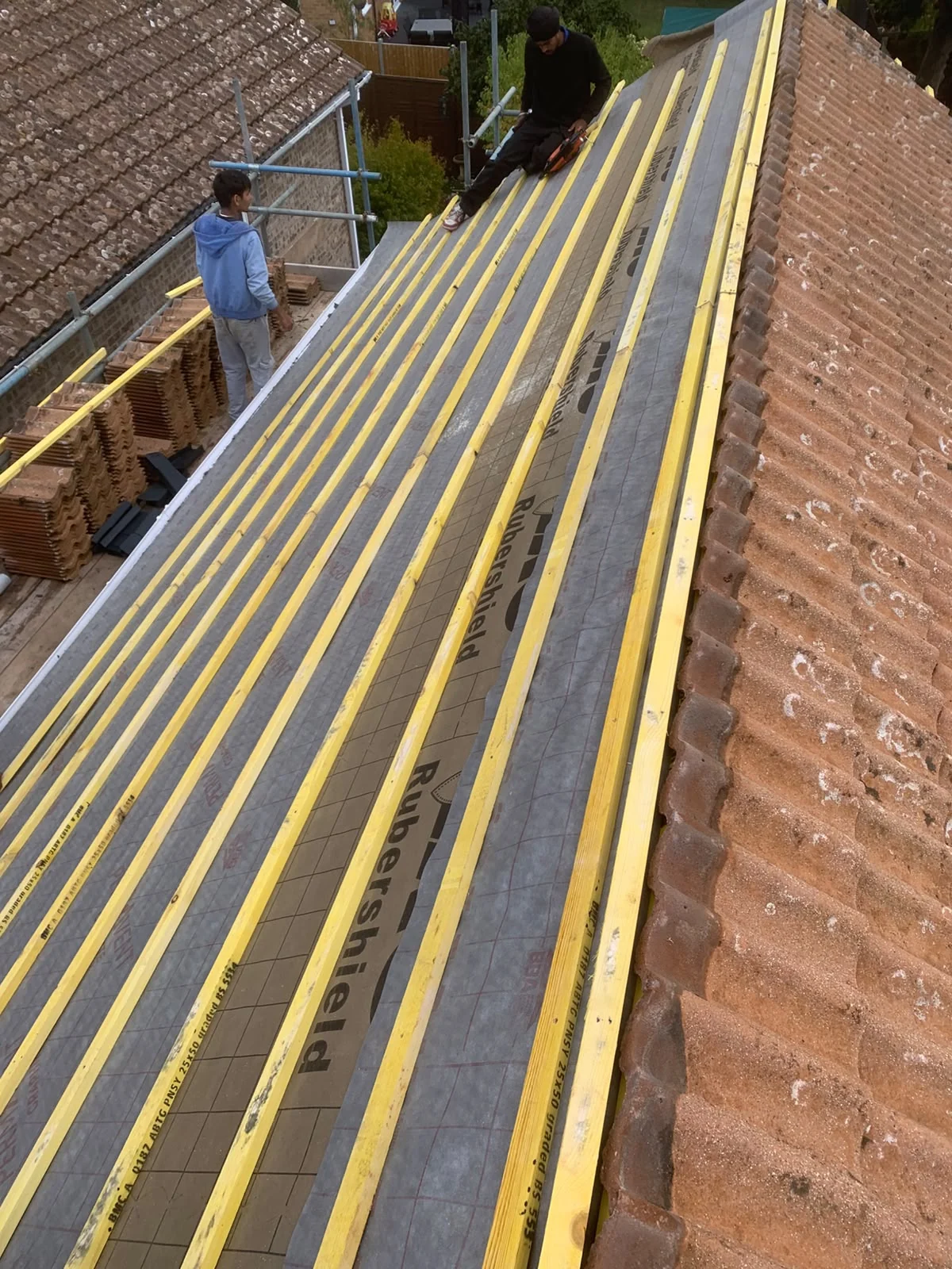 New roof installation in progress by Legacy Roofing, Berkshire roofer