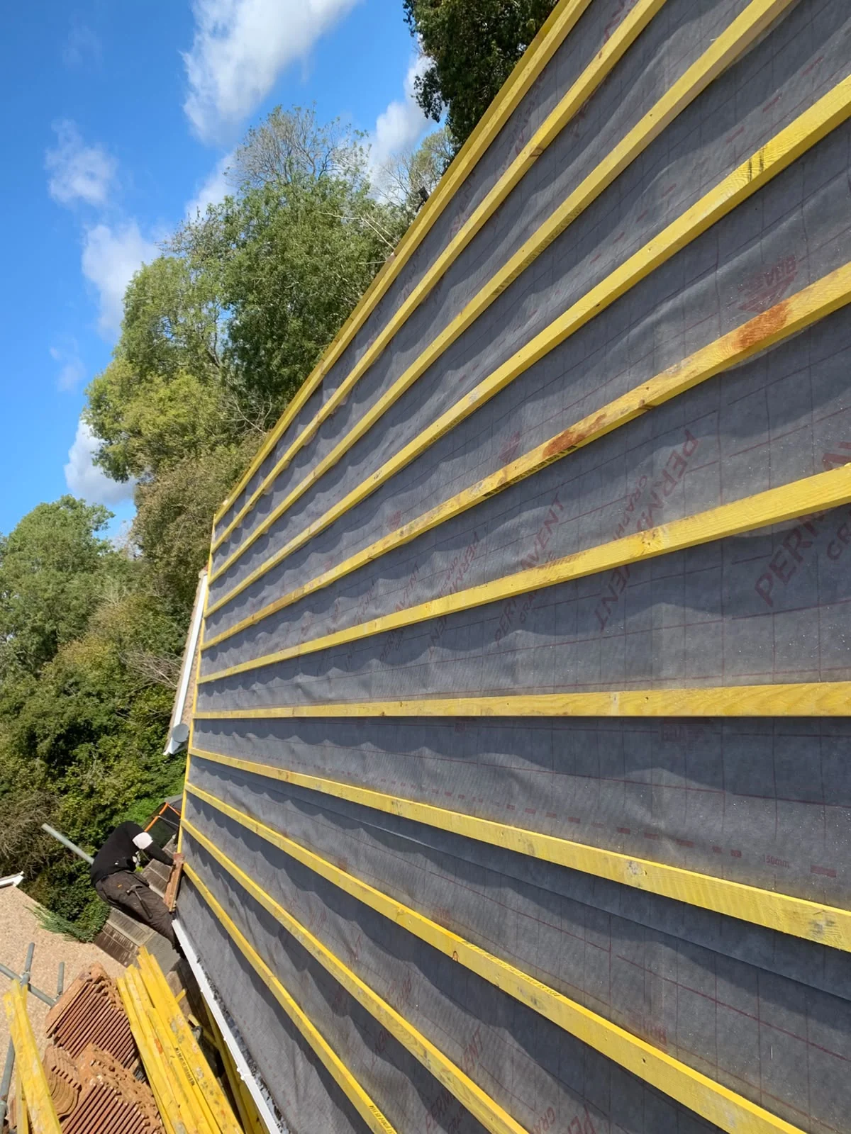 New roof installation in progress by Legacy Roofing, Berkshire roofer